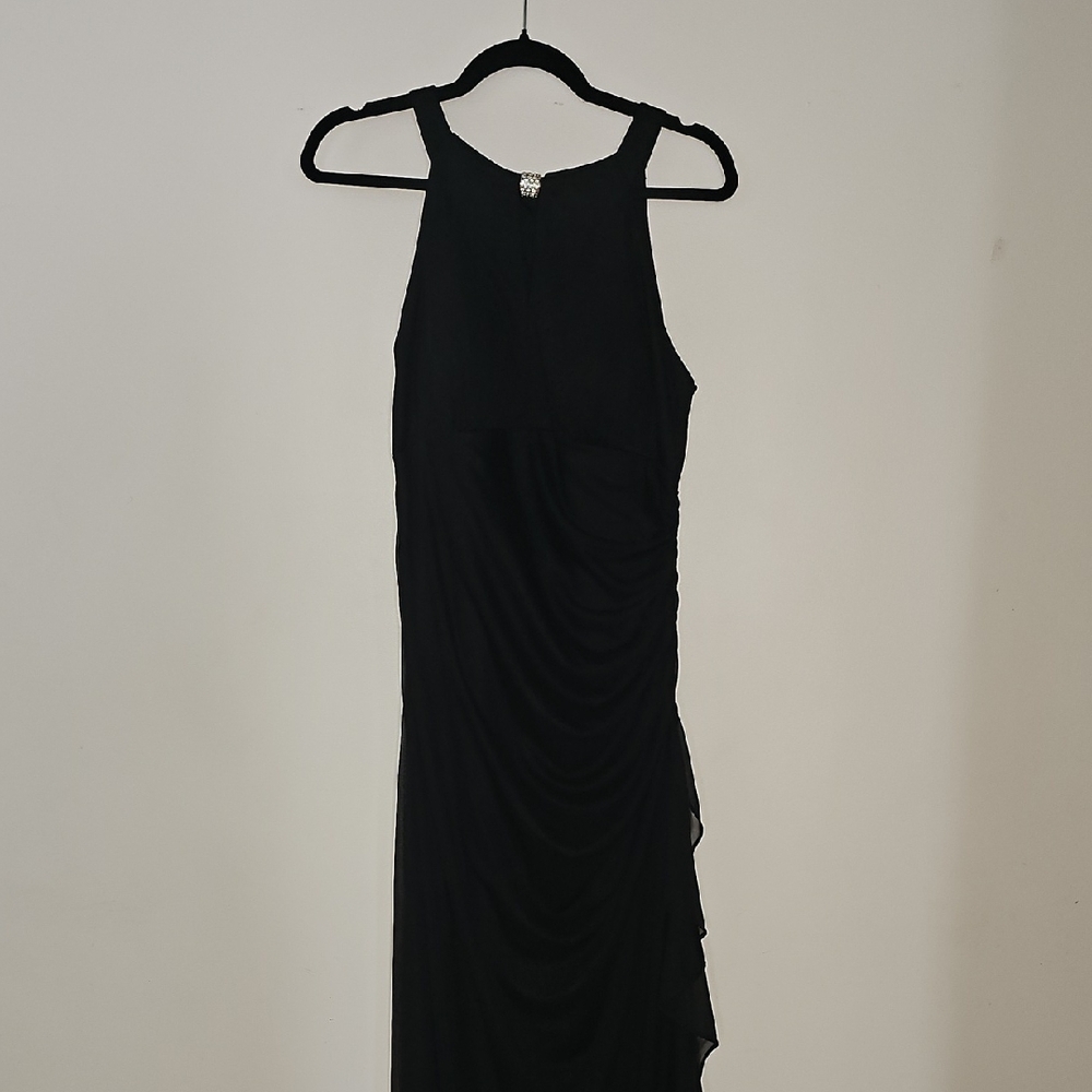 JCPenney Black Asymmetrical Dress
